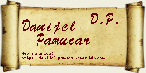 Danijel Pamučar vizit kartica